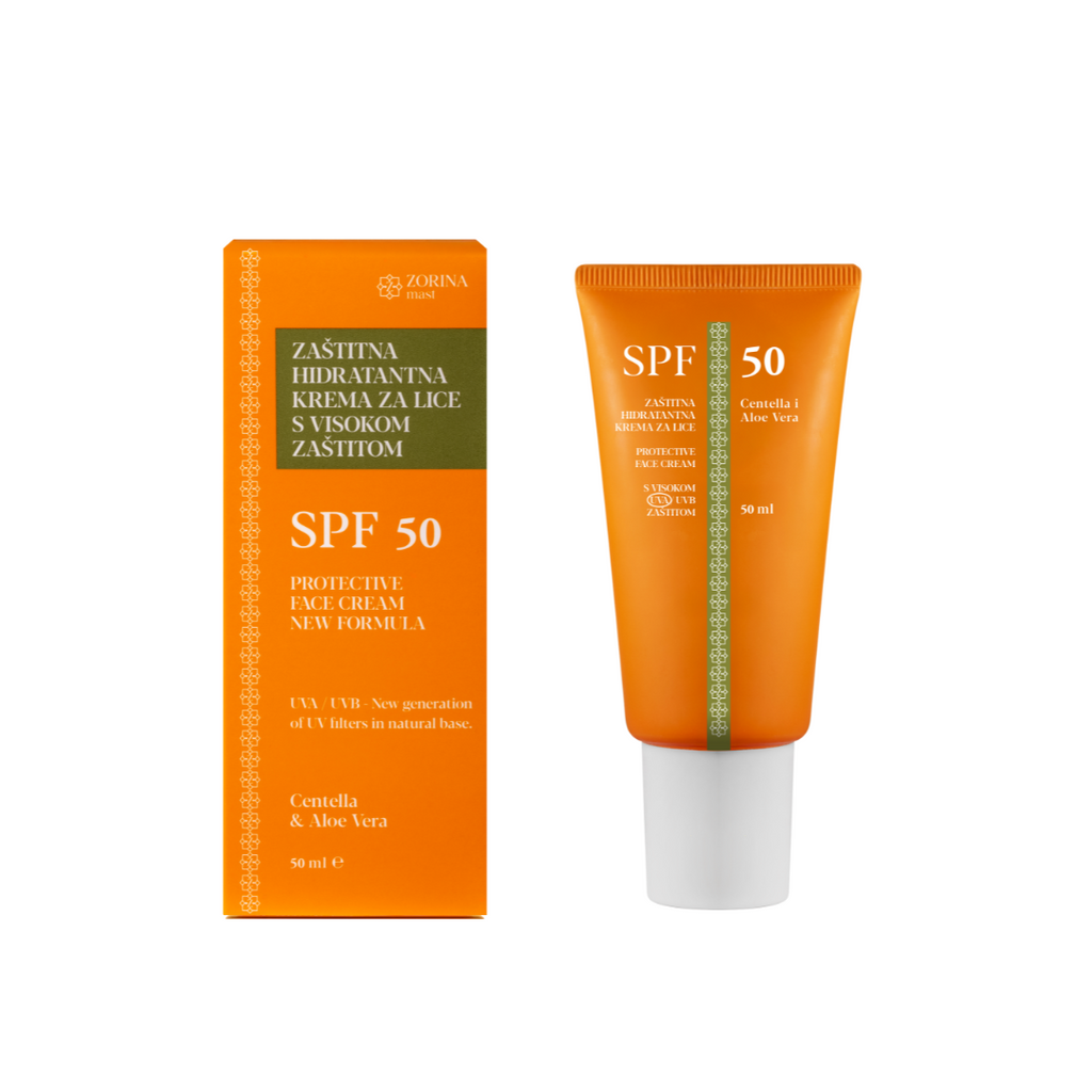 Zaštitna hidratantna krema za lice SPF 50