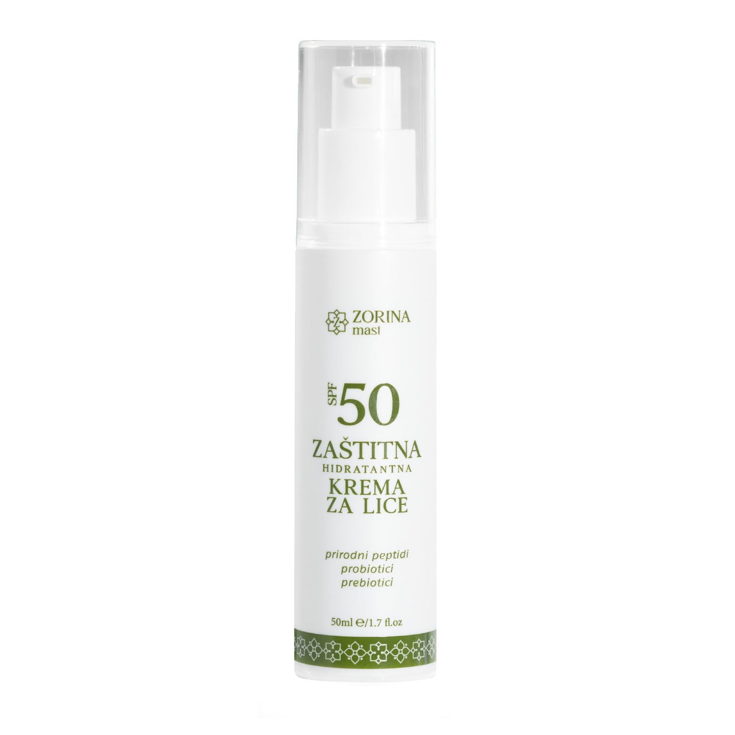 Zaštitna hidratantna krema za lice SPF 50+