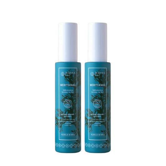 2x Mediterana hidratantna krema za lice