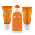 2x Zaštitna hidratantna krema za lice SPF 50 + Losion za sunčanje SPF 50