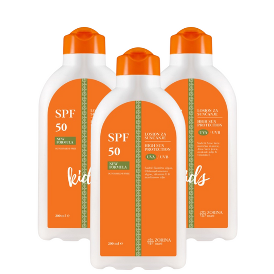 2x Losion za sunčanje SPF 50 KIDS + Losion za sunčanje SPF 50